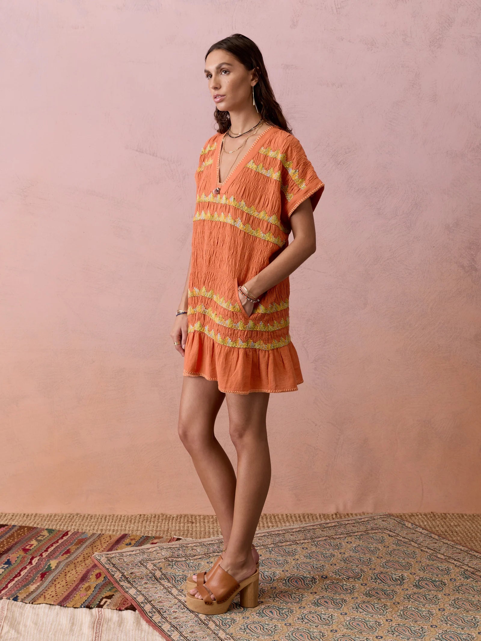 Hera Tunic in Terracotta - PRE ORDER