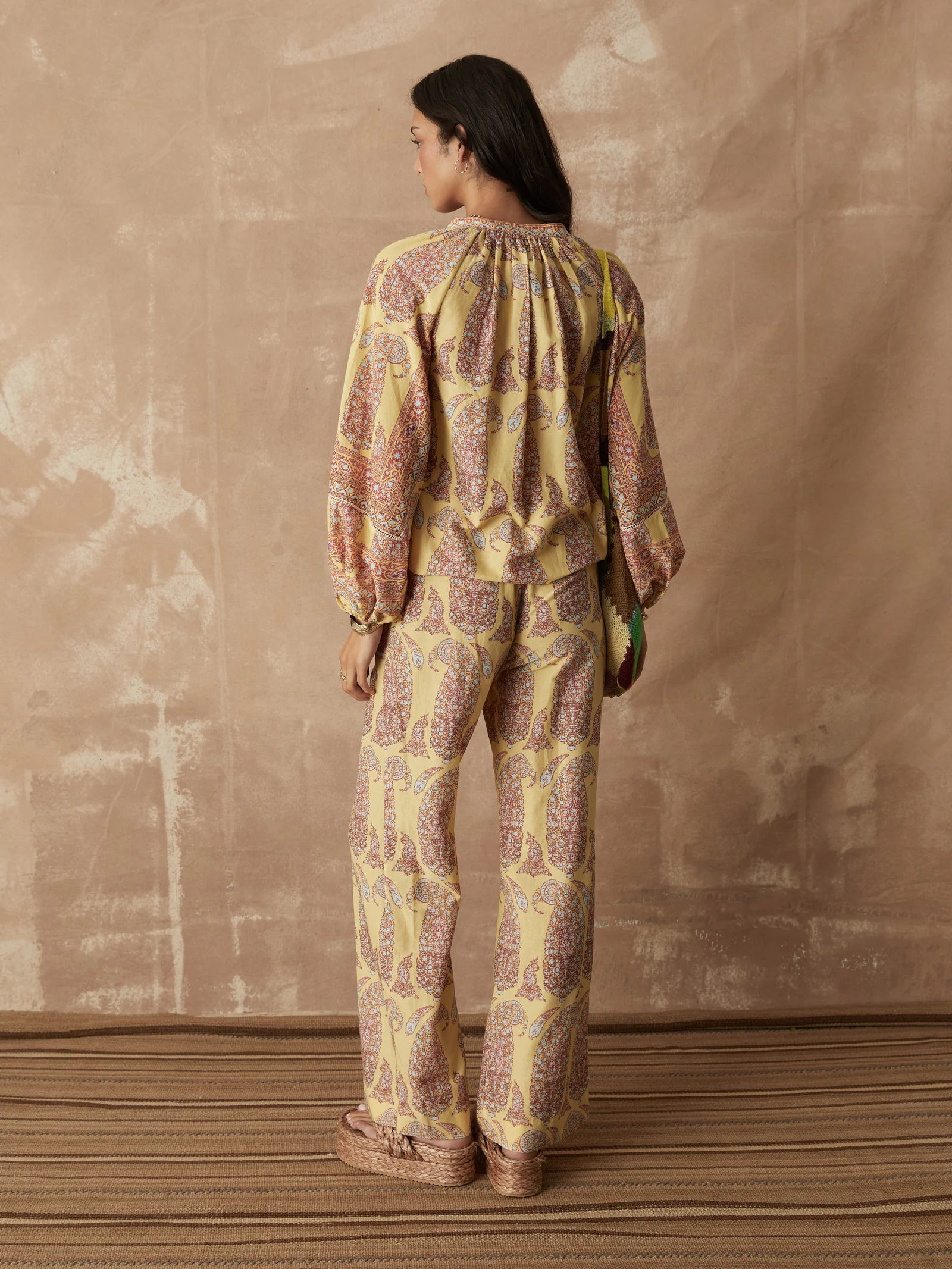 Calico Framed Smock Blouse