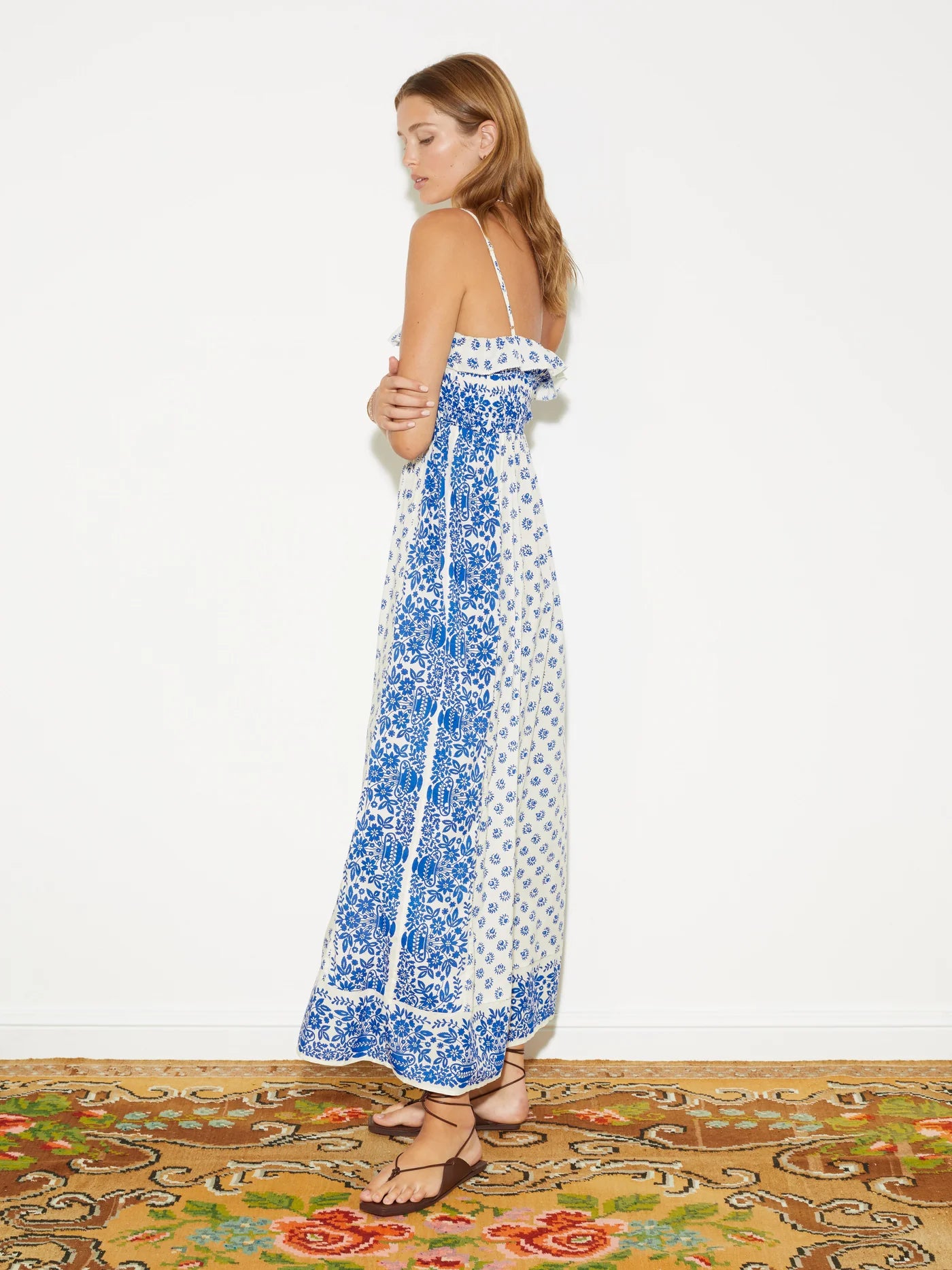 Petale Shirred Bodice Maxi Dress