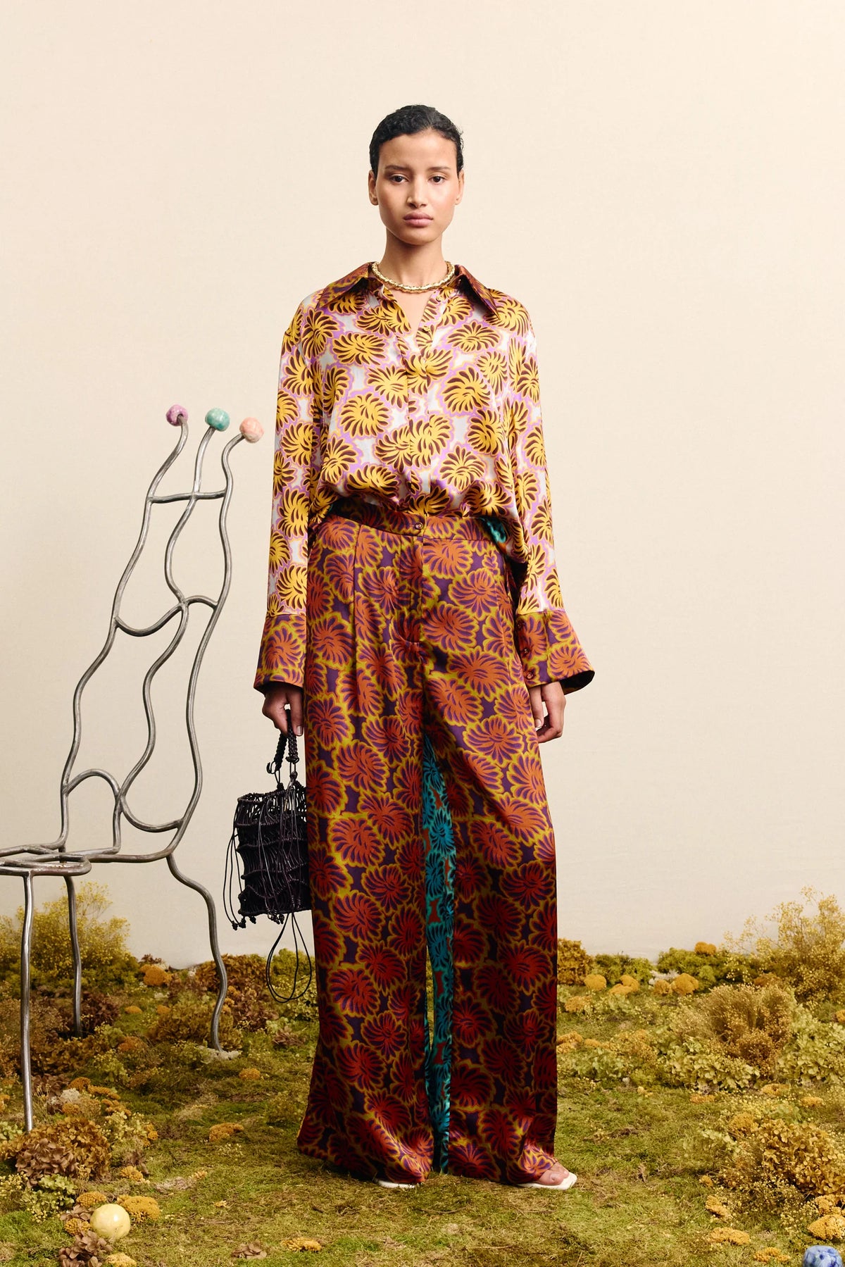 Xander Spliced Silk Pant PRE ORDER