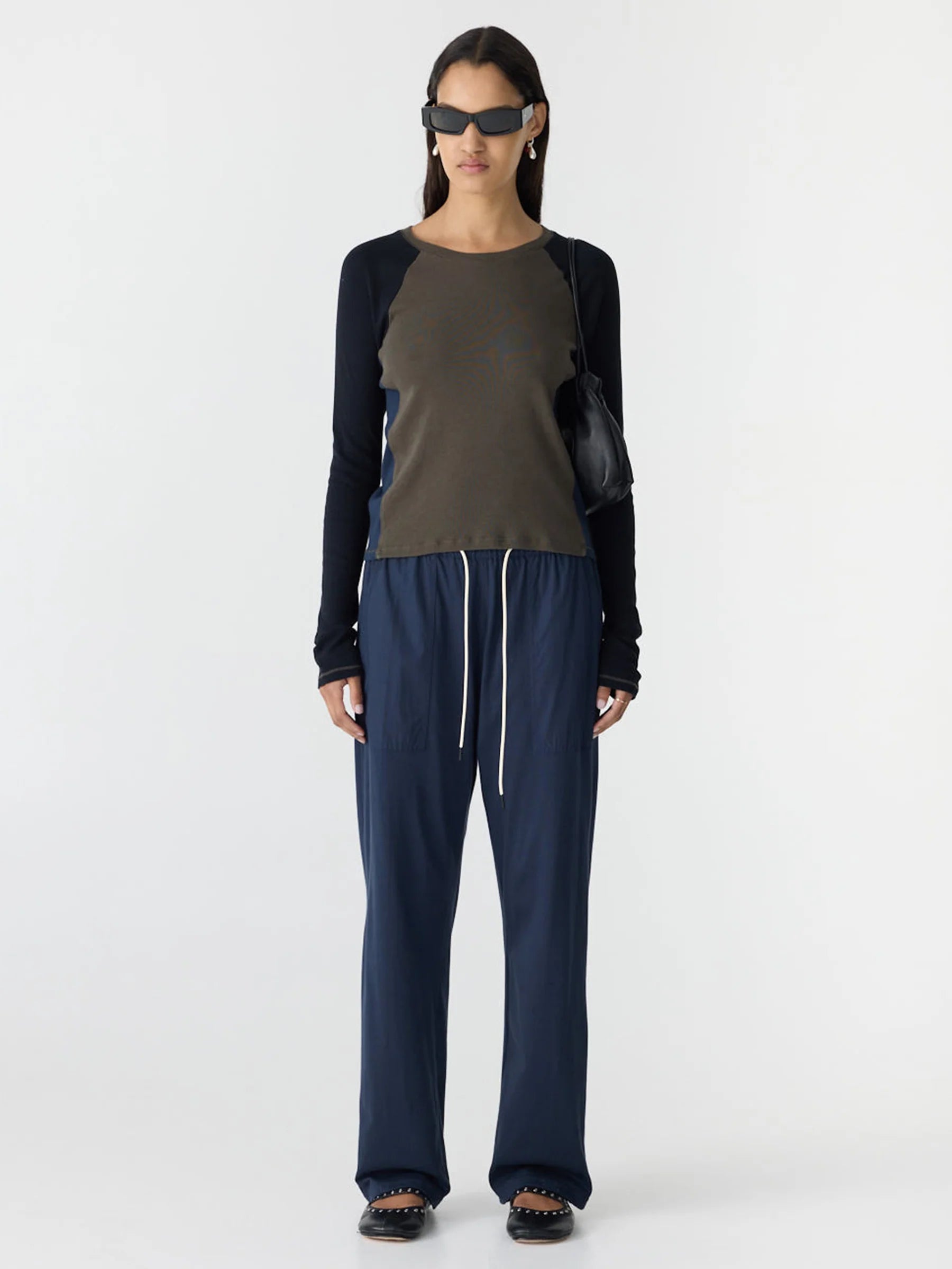 Classic Jersey Pull On Pant In Blue Ink