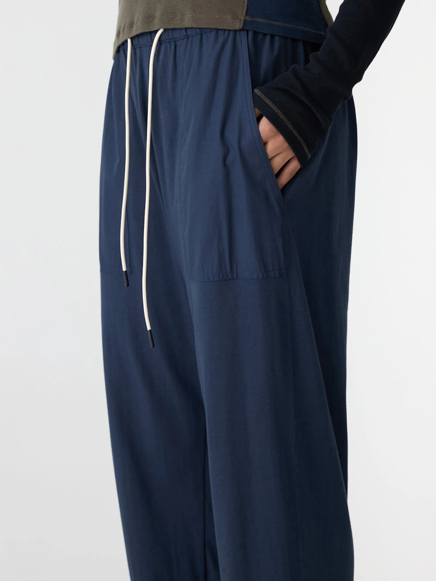 Classic Jersey Pull On Pant In Blue Ink