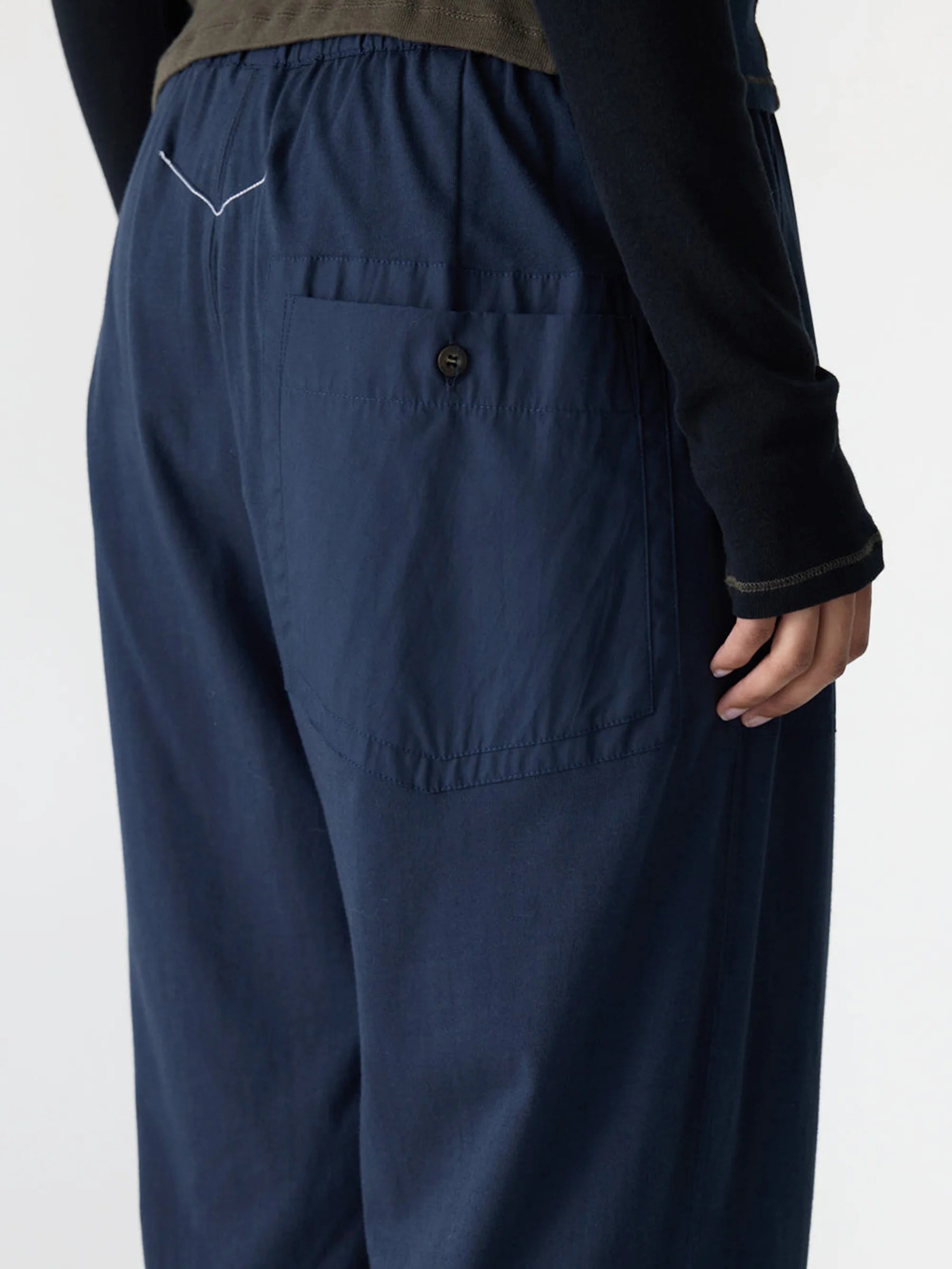 Classic Jersey Pull On Pant In Blue Ink