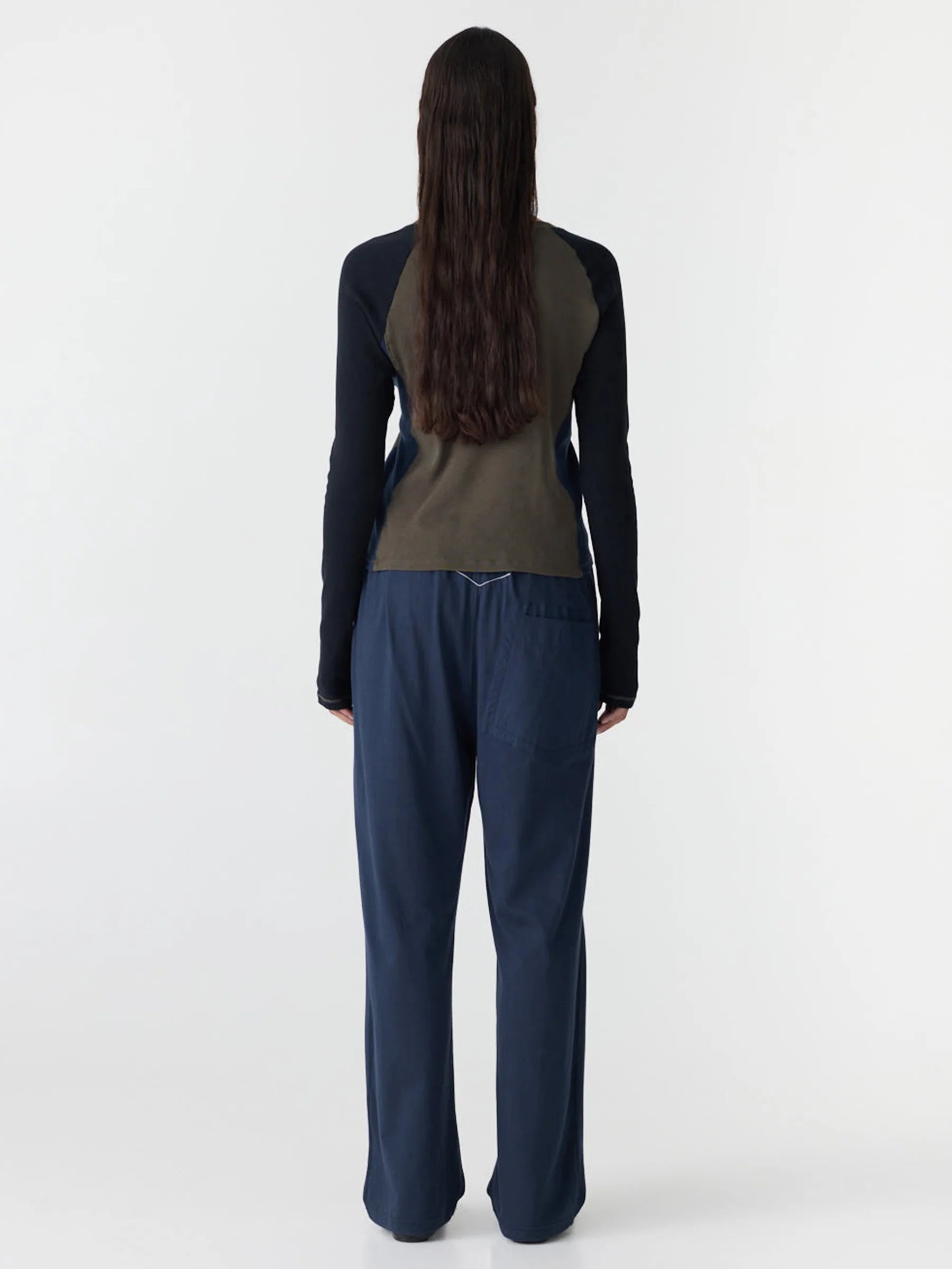 Classic Jersey Pull On Pant In Blue Ink