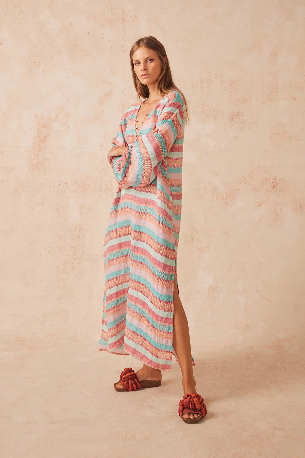 Alia Maxi Dress in Paletta