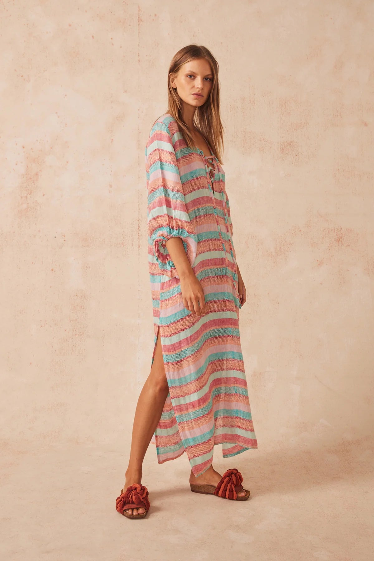 Alia Maxi Dress in Paletta