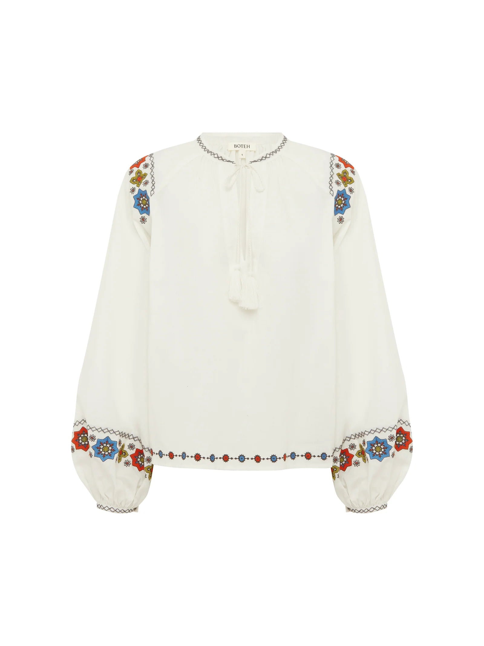 Castela Embroidered Smock Blouse
