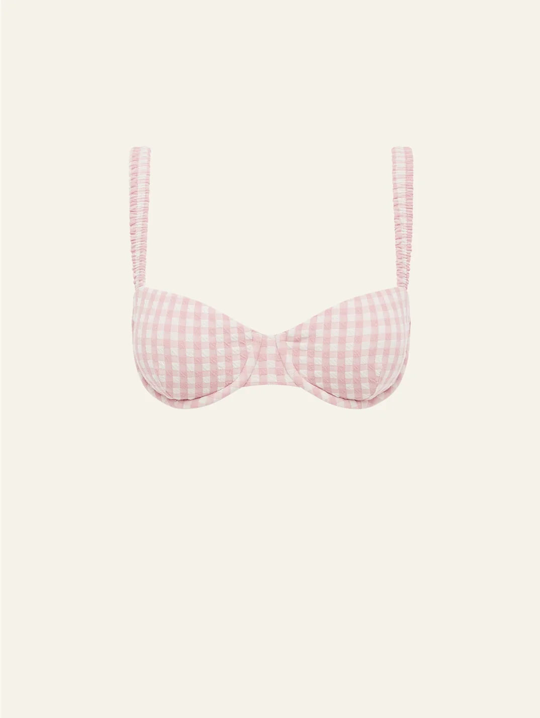 Holiday Balconette in Blush Gingham