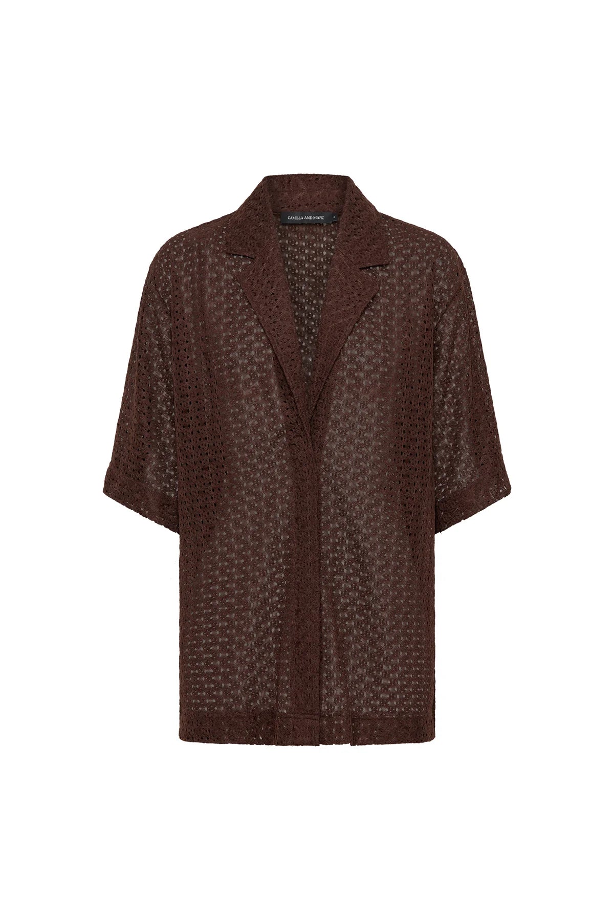 Agna Lace Shirt in Mocha