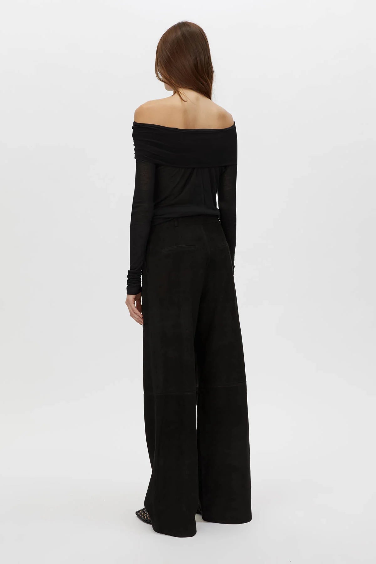 Marjorie Off The Shoulder Top in Black