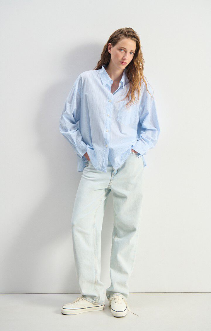 Eluabird Shirt in Blue Stripe