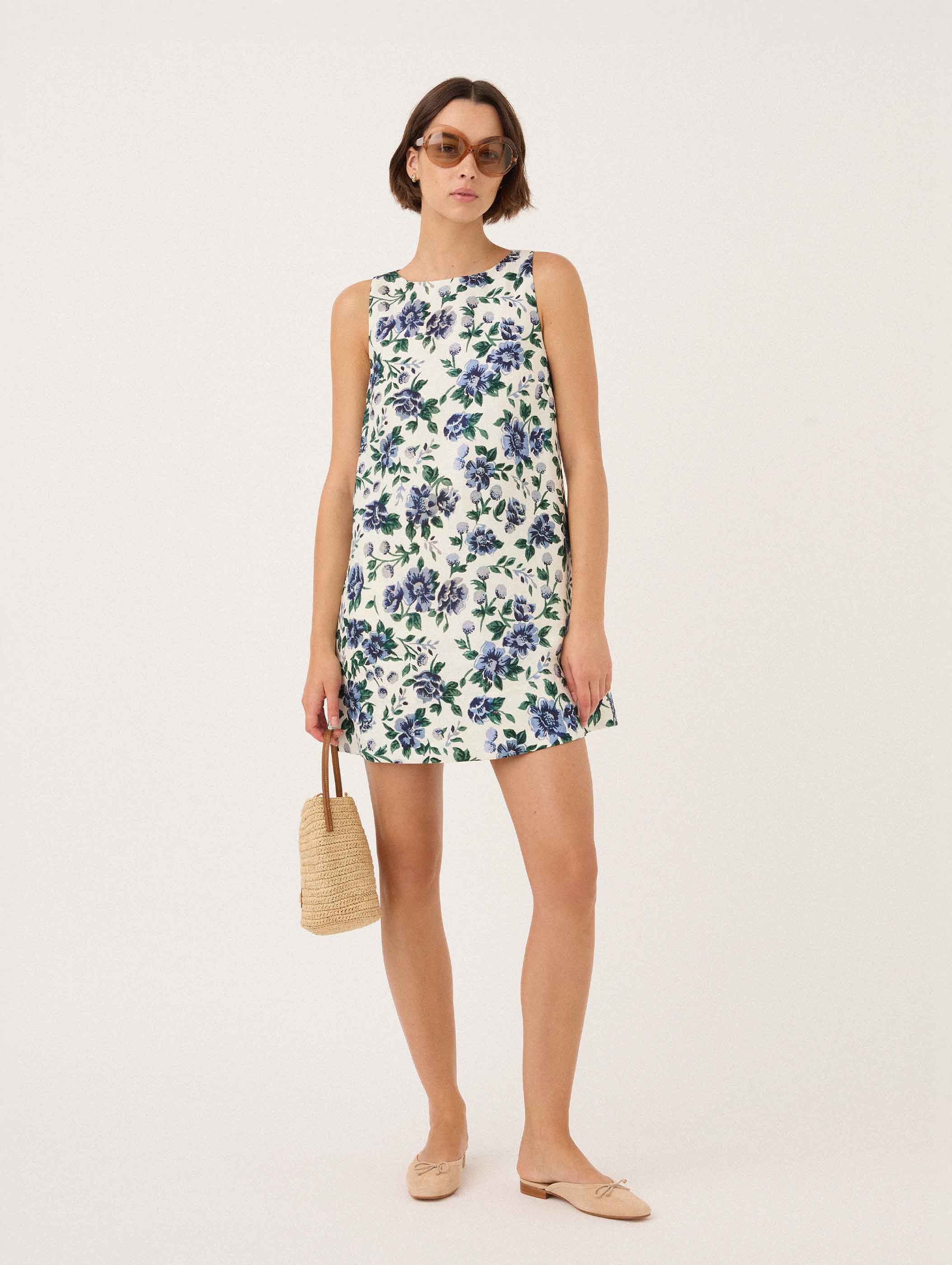 Shift Mini Dress in Provence