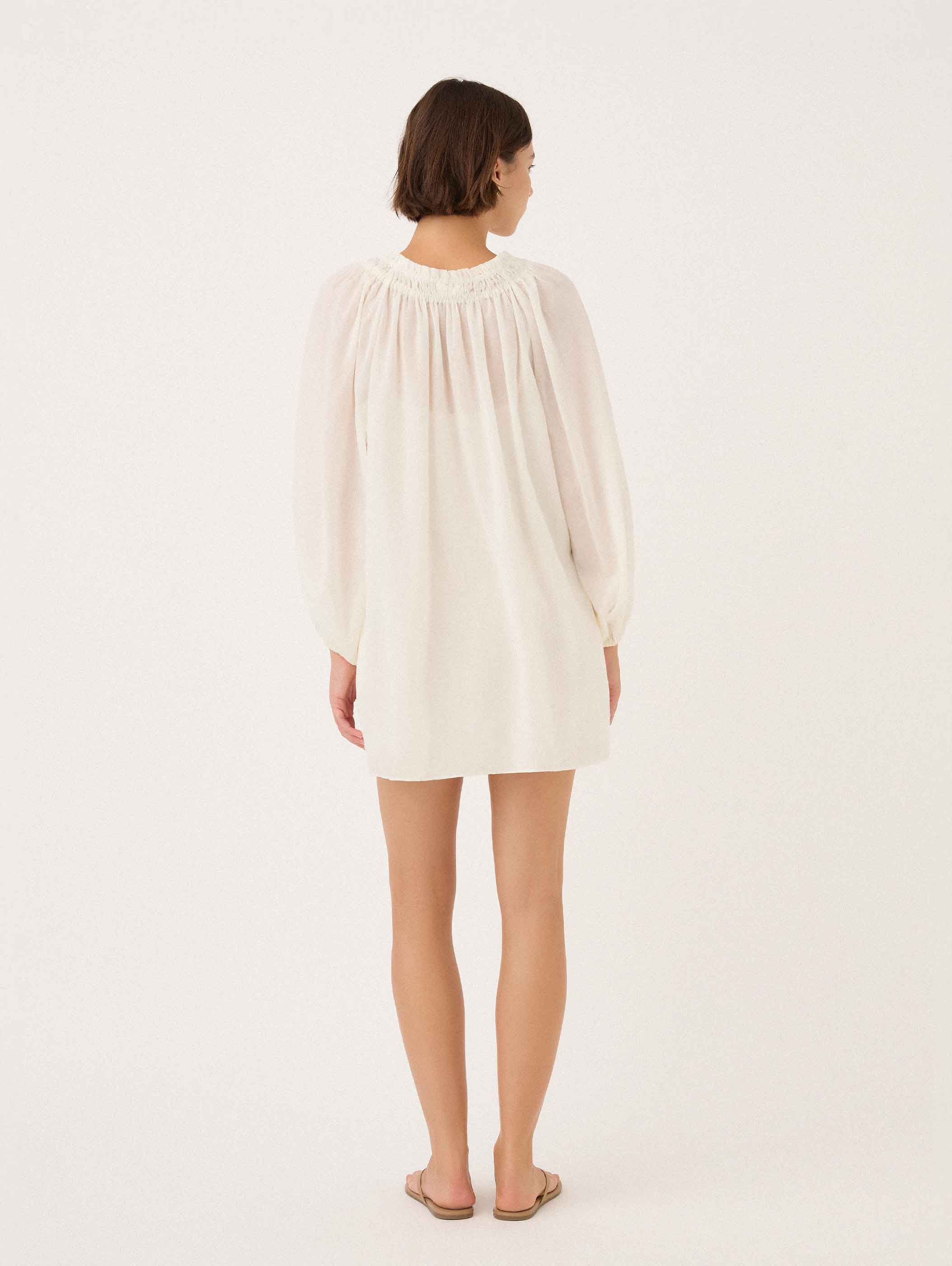 Audrey Mini Dress in Gardenia