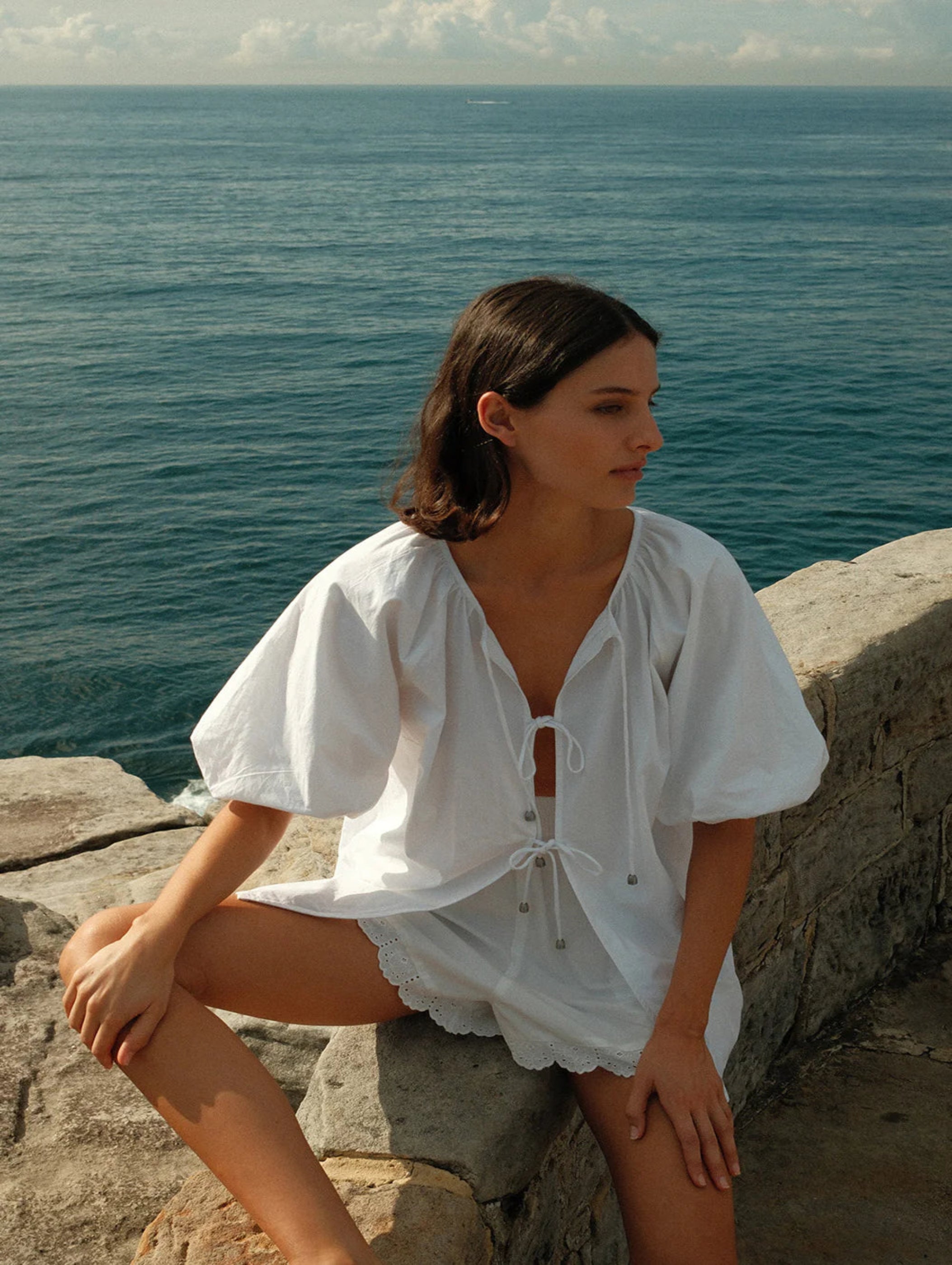 Olive Tie Top