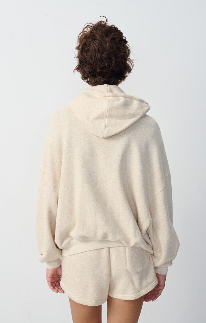 Itonay Zip-up Sweatshirt in Ecru