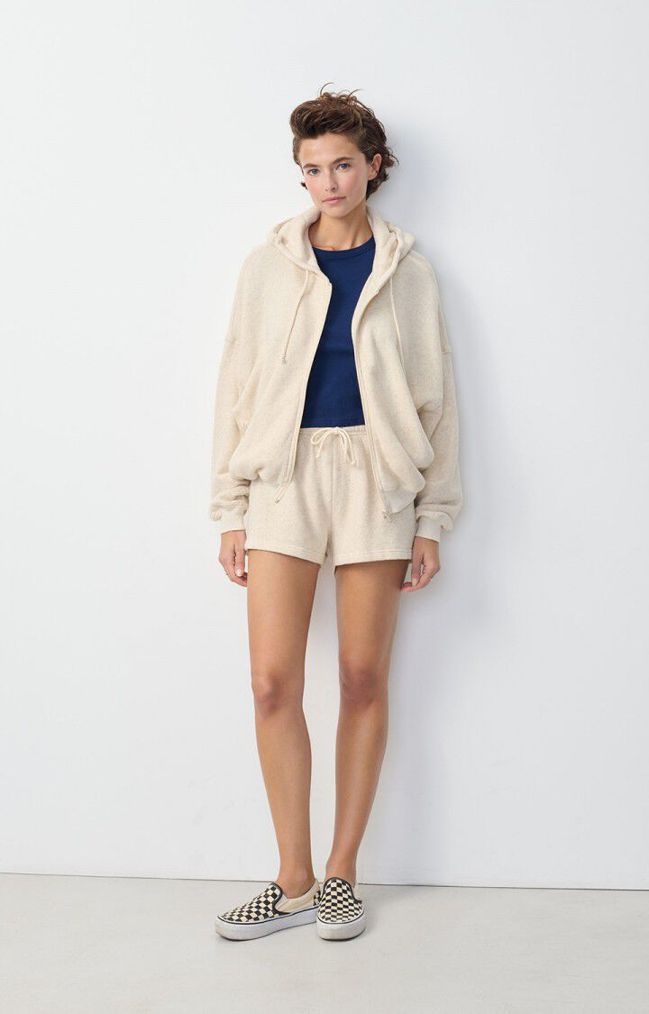 Itonay Zip-up Sweatshirt in Ecru
