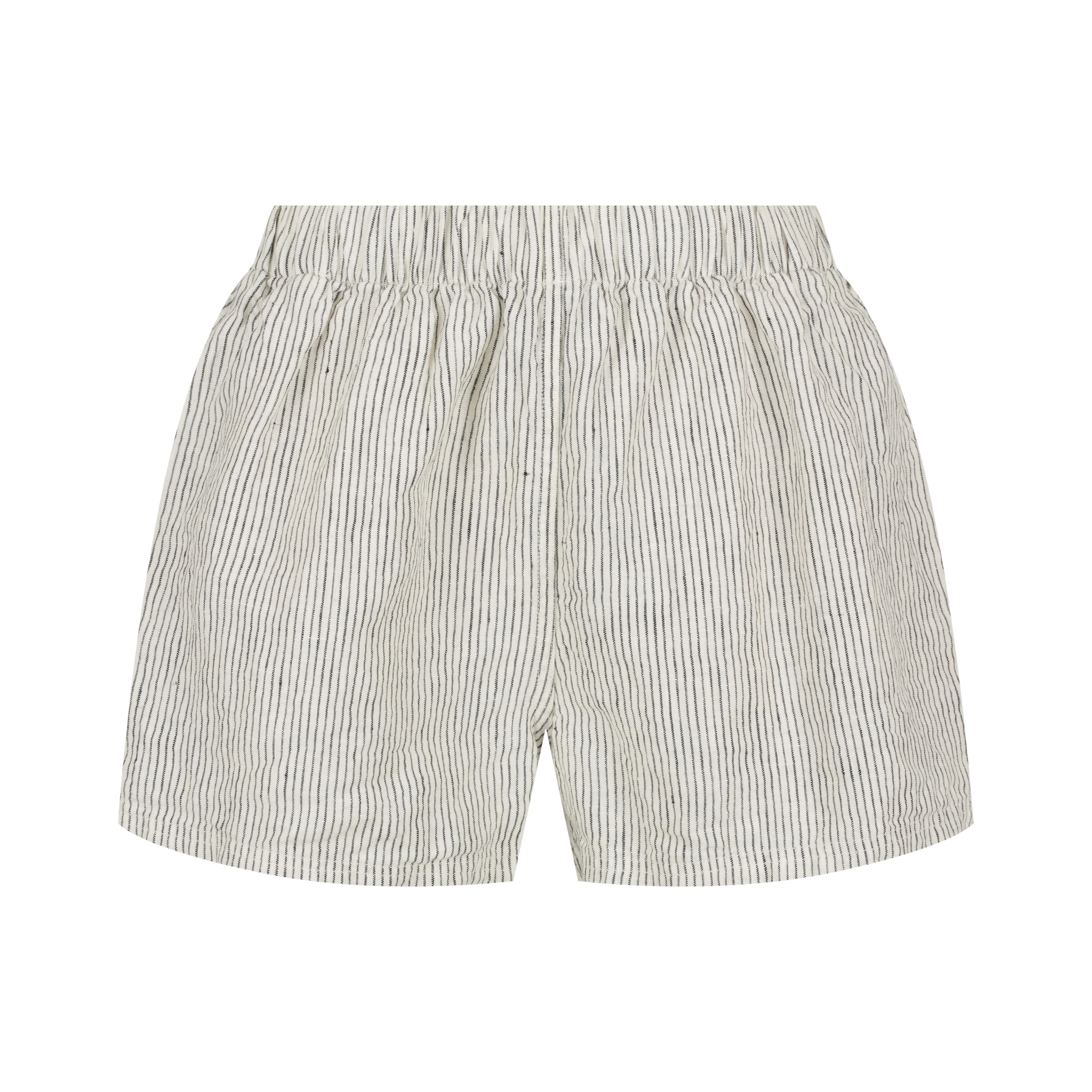 Linen Short in Pinstripe