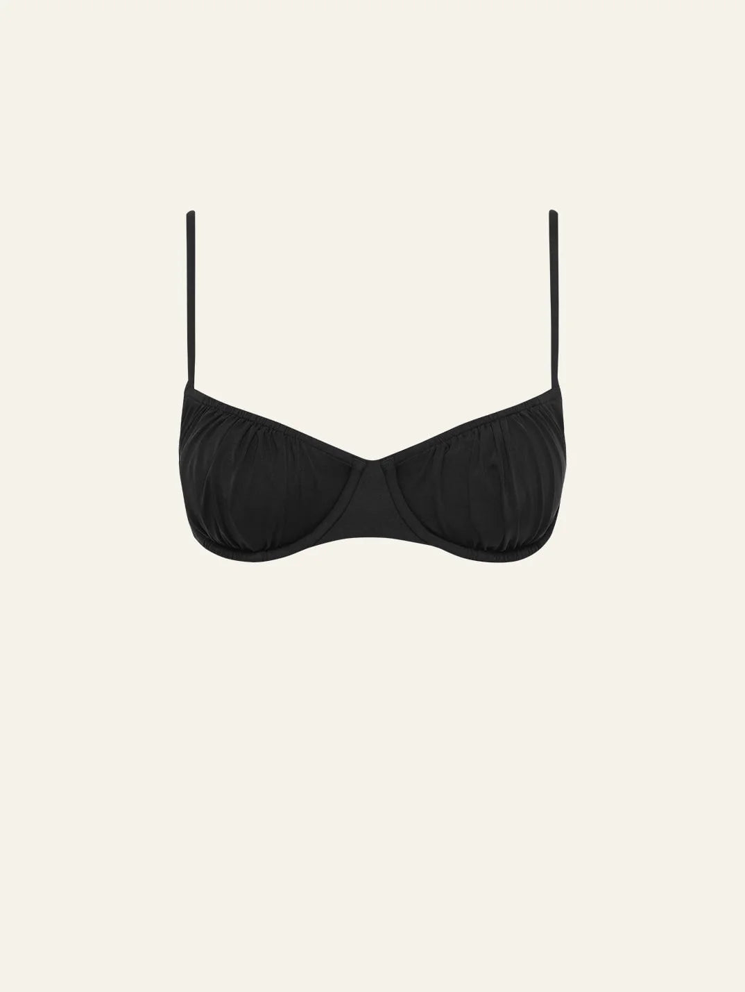 Everlasting Ruched Balconette in Noir