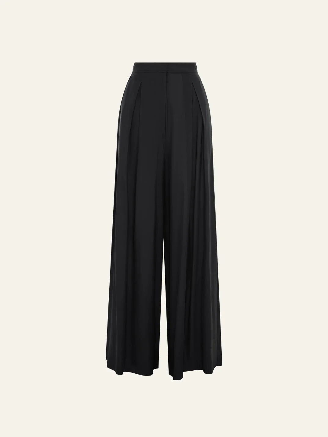 Pleated Pant in Noir