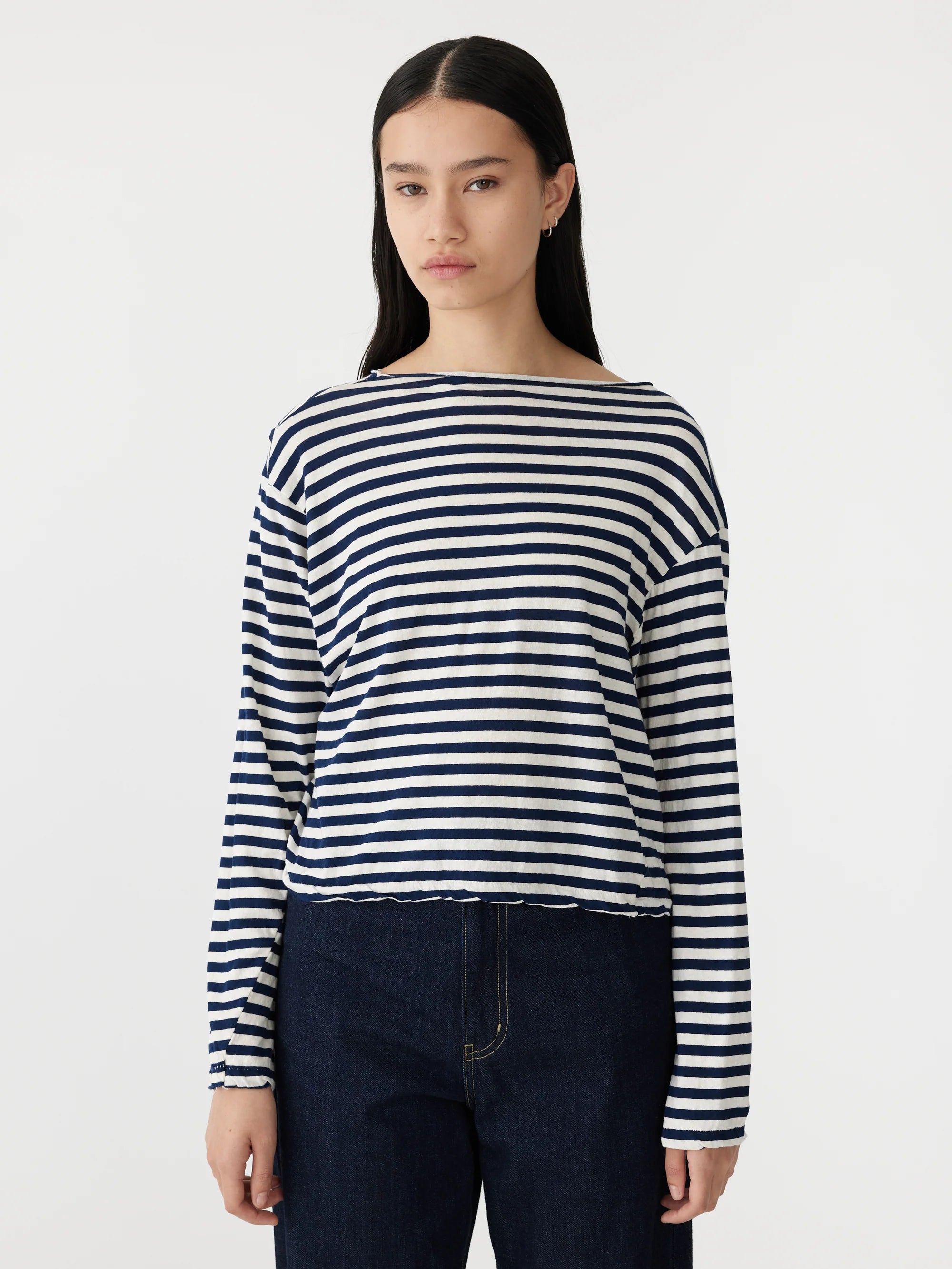 Stripe Boxy L/S T-Shirt
