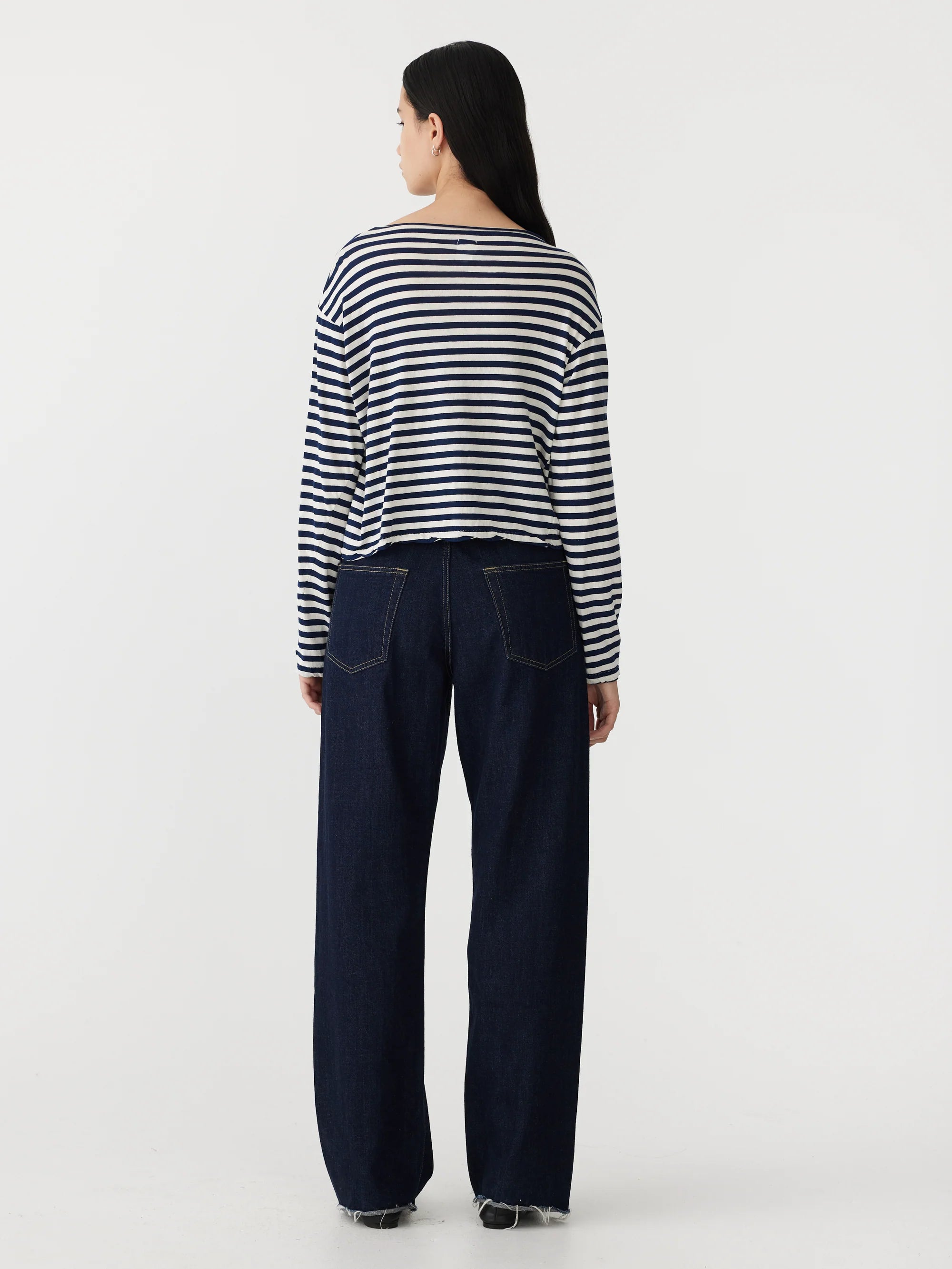 Stripe Boxy L/S T-Shirt