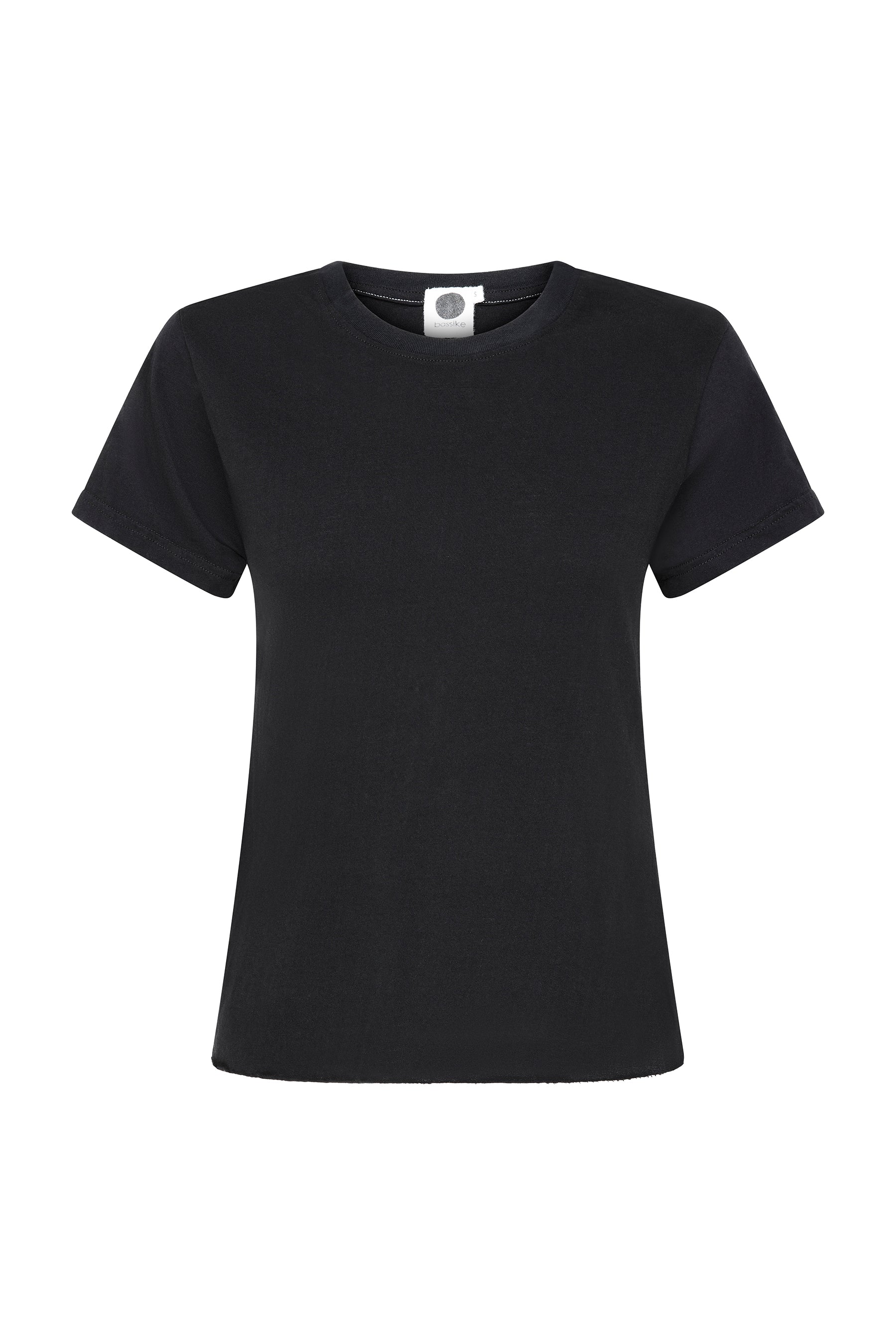 Raw Edge Baby T-Shirt in Black