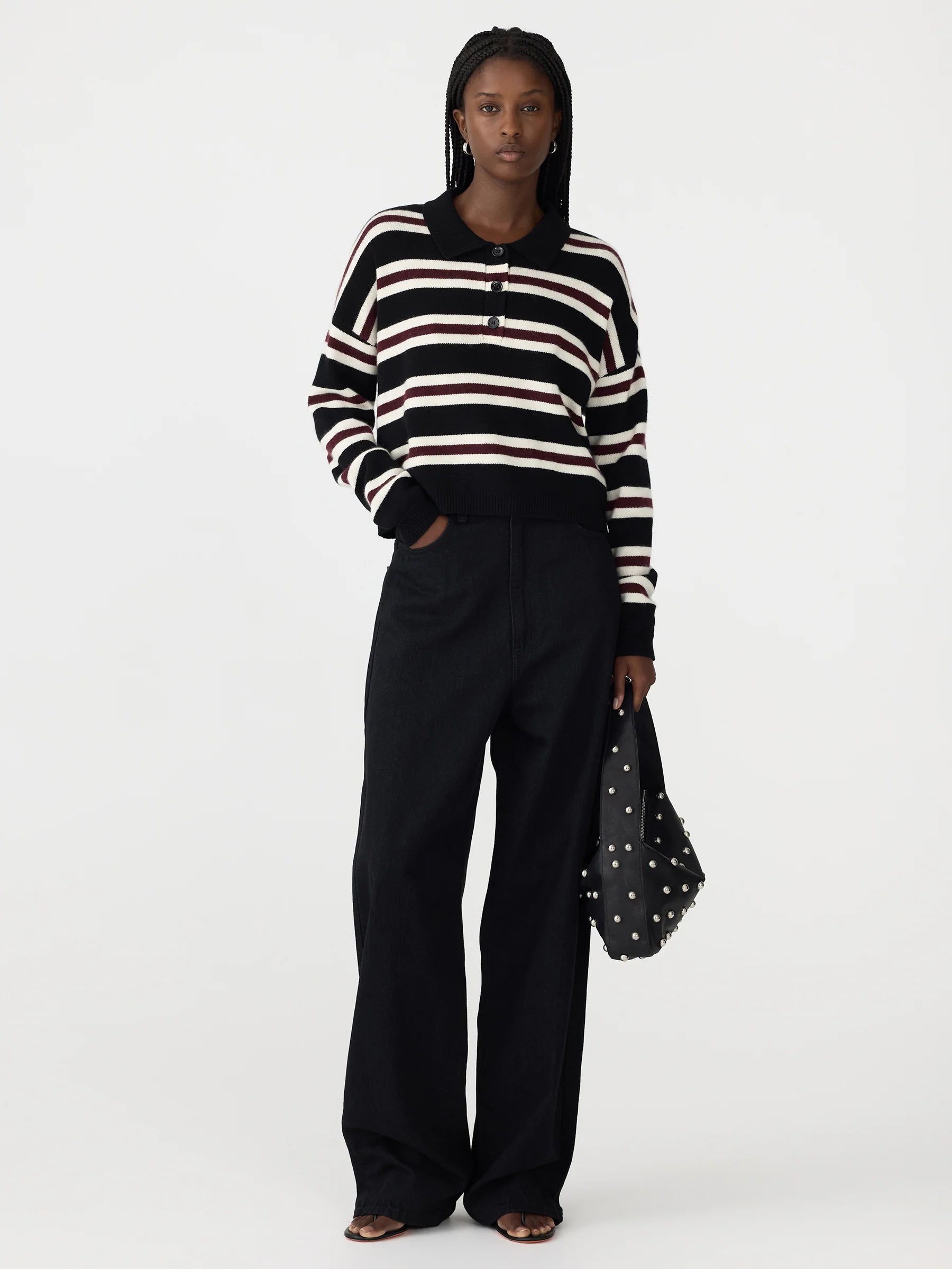 Striped Polo Knit