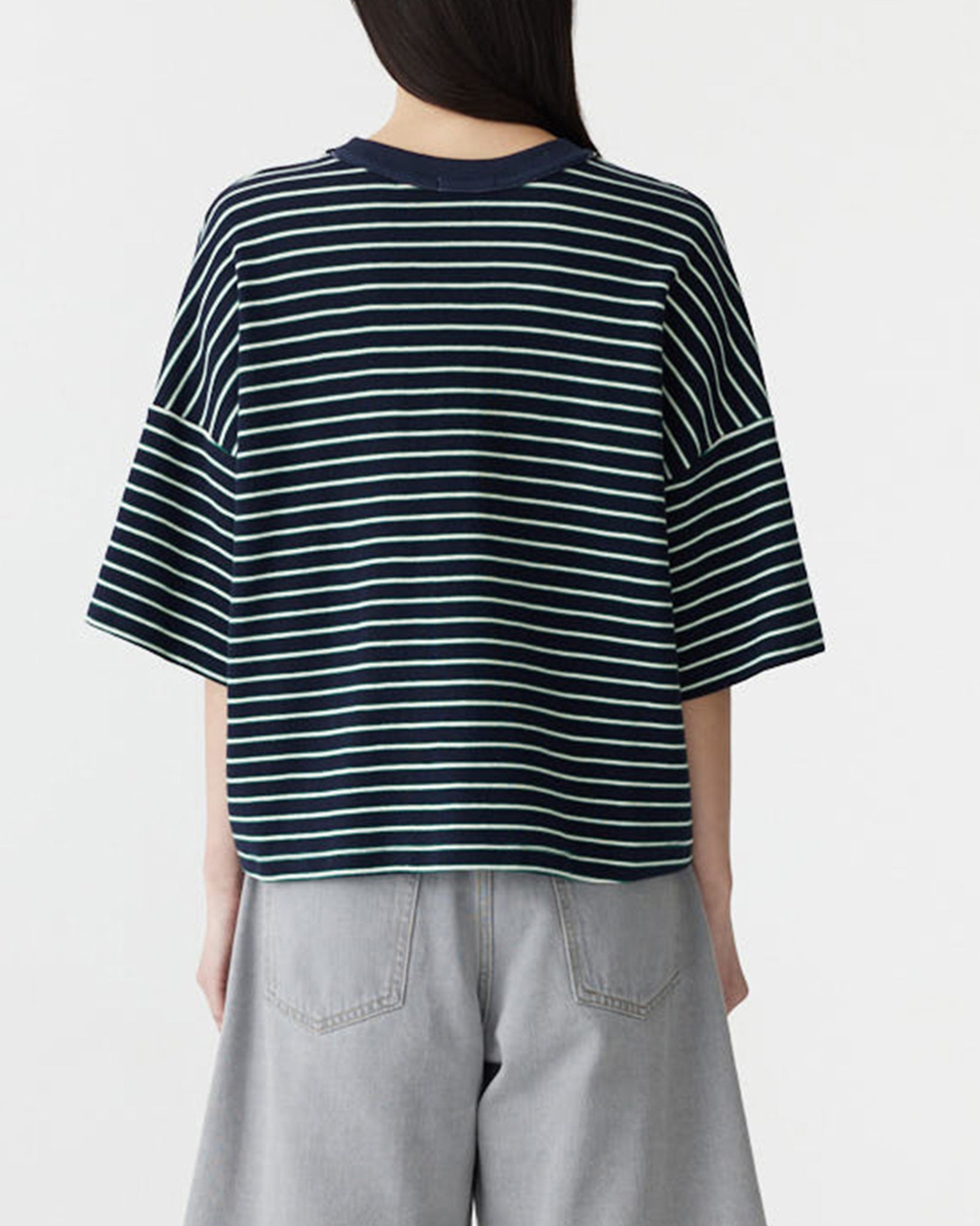 Reverse Stripe Boxy T-Shirt