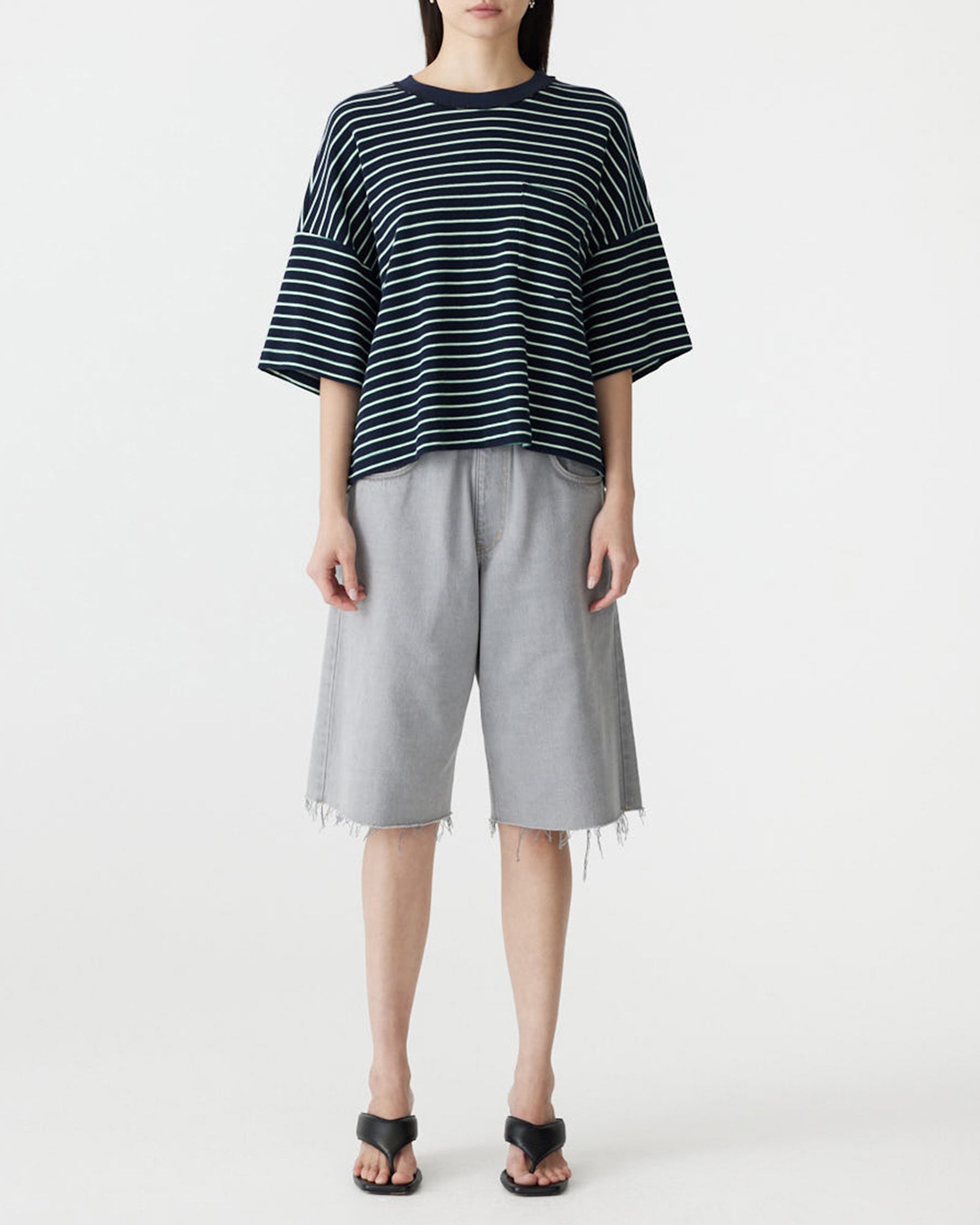 Reverse Stripe Boxy T-Shirt