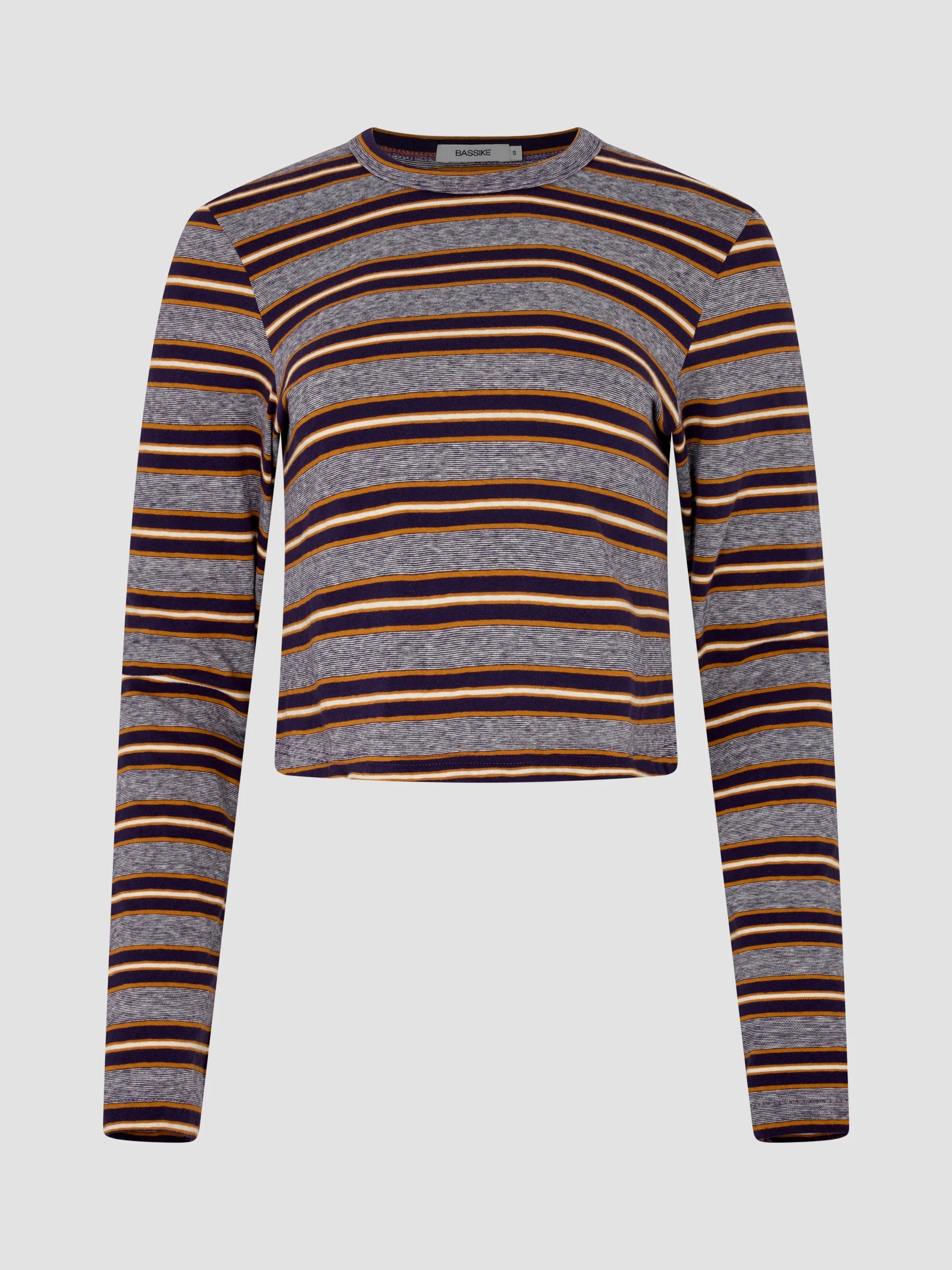 Vintage Stripe Longsleeve Baby T-Shirt in Purple/Gold