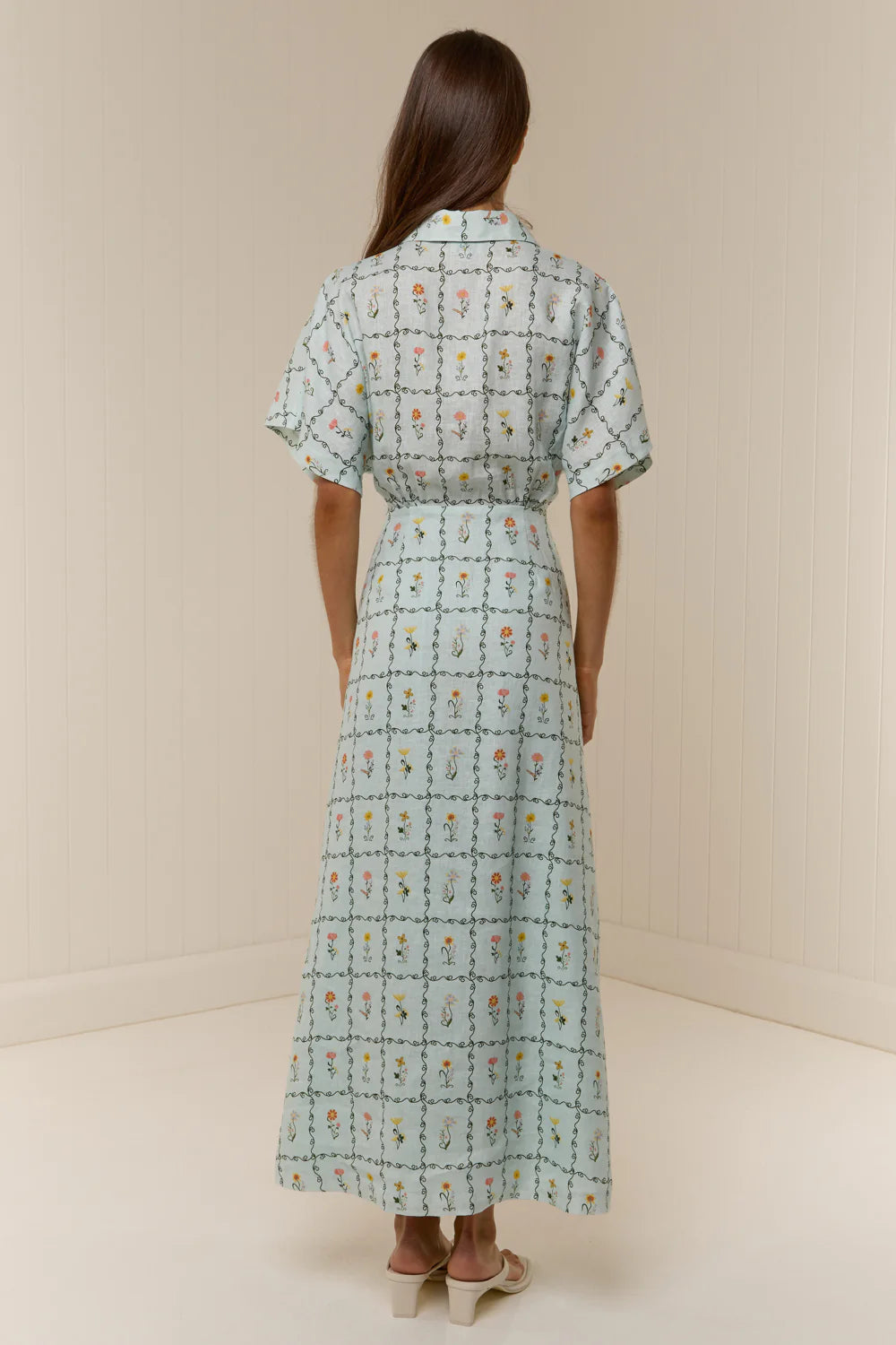 Jasmine Dress in Calypso Tile