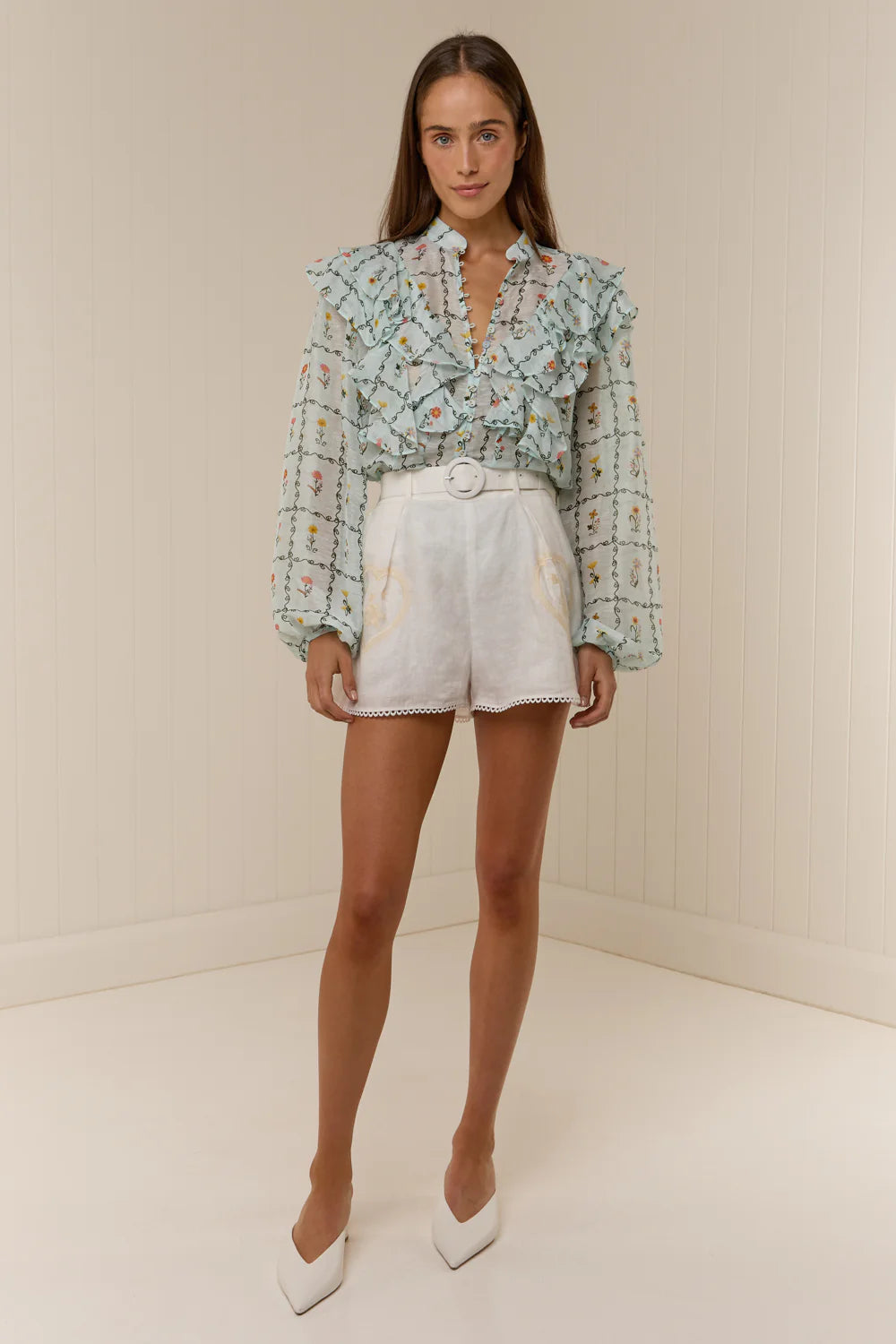 Suki Blouse in Calypso Tile
