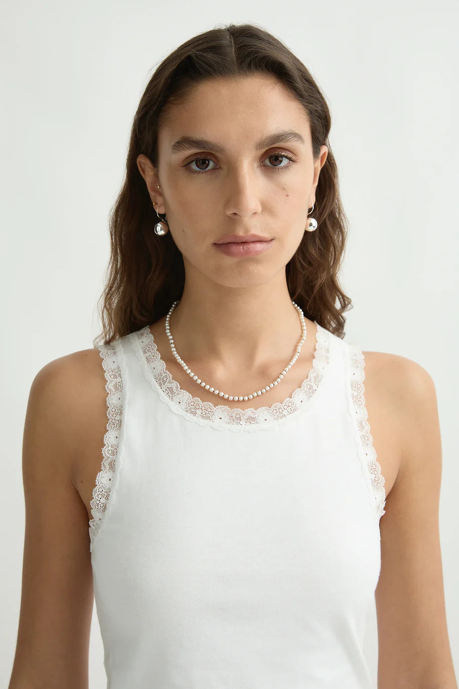 Roberta Tank in Ivory