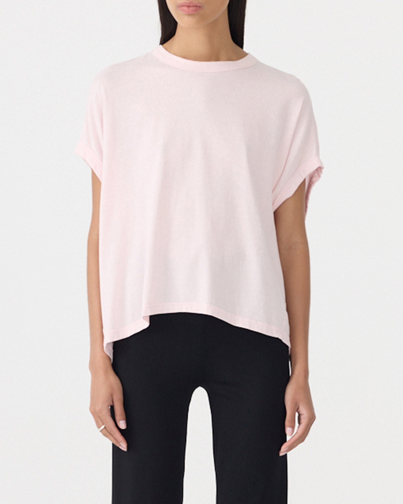Circle T-Shirt in Powder Pink