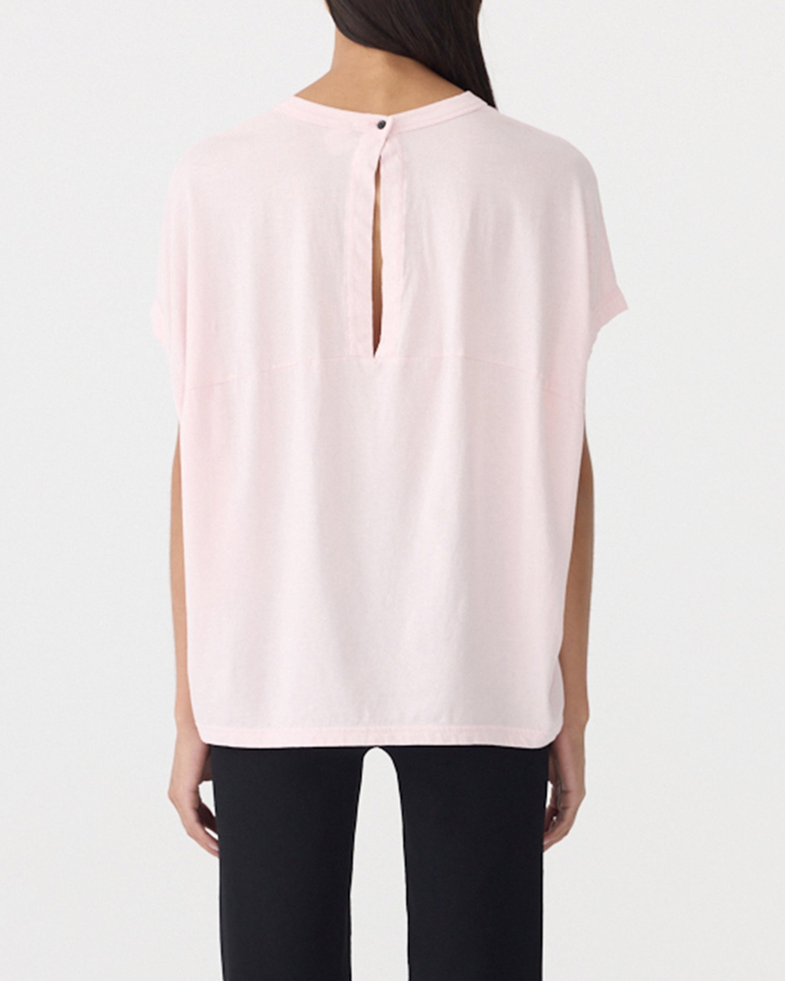 Circle T-Shirt in Powder Pink