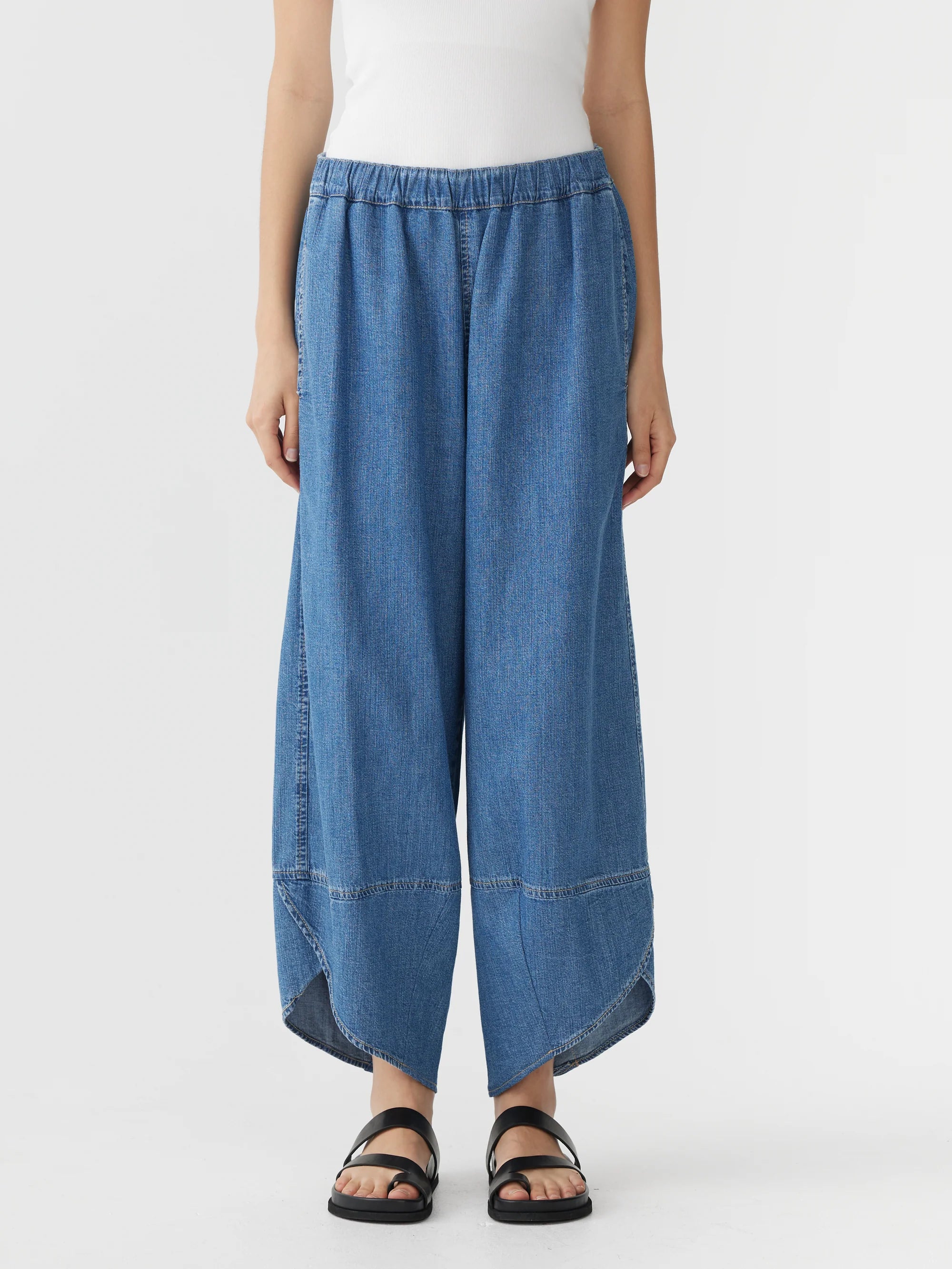 Denim Split Hem Pant