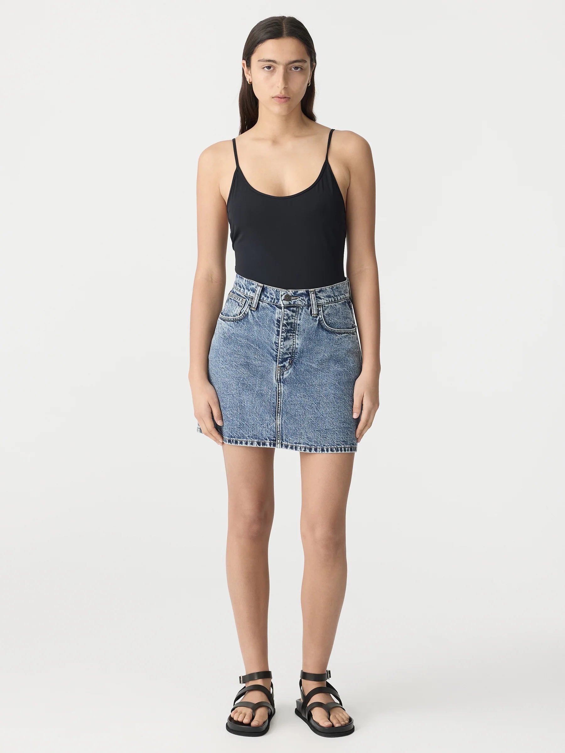 Denim Mini Skirt