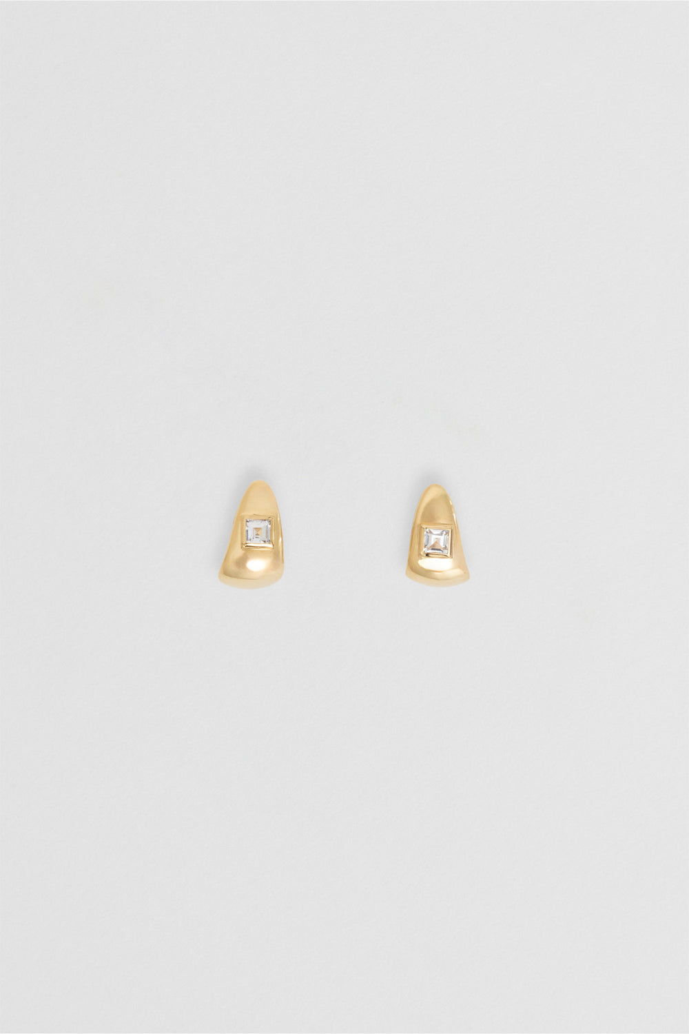 Rosco Topaz Earrings - Gold