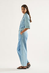 Amelia High Wide Leg Pant in Vision