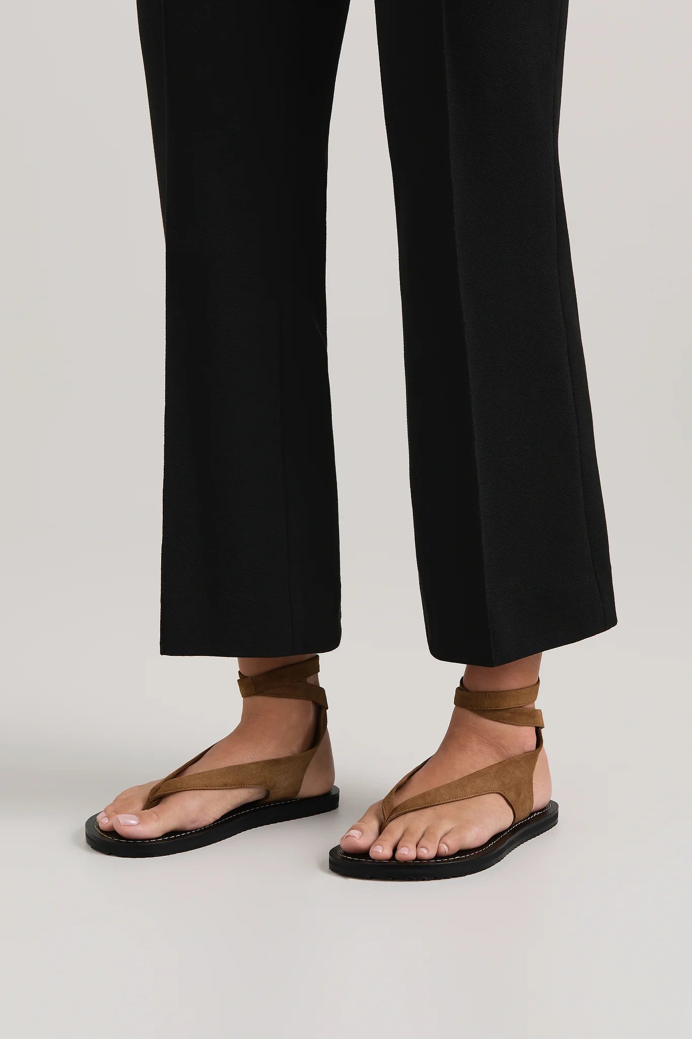 Elmer Sandal in Cognac Suede