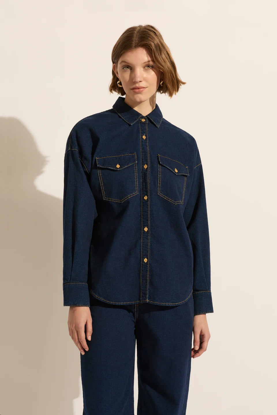 Amelia Long Sleeve Shirt in Vision