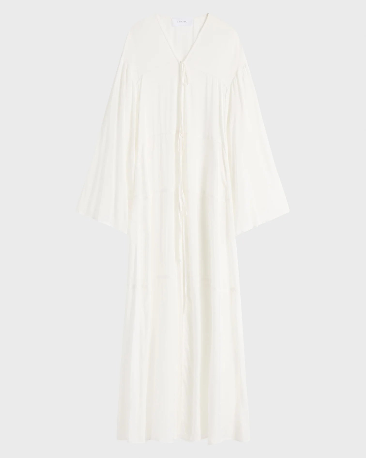 Cremona Tie-Front Maxi Coverup - White