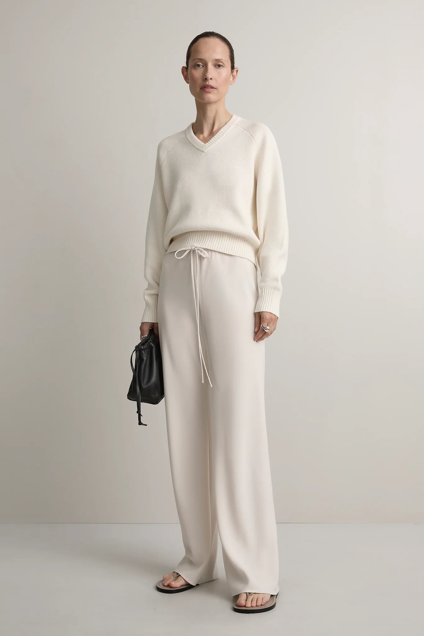 Estee Bias Pant in Oyster