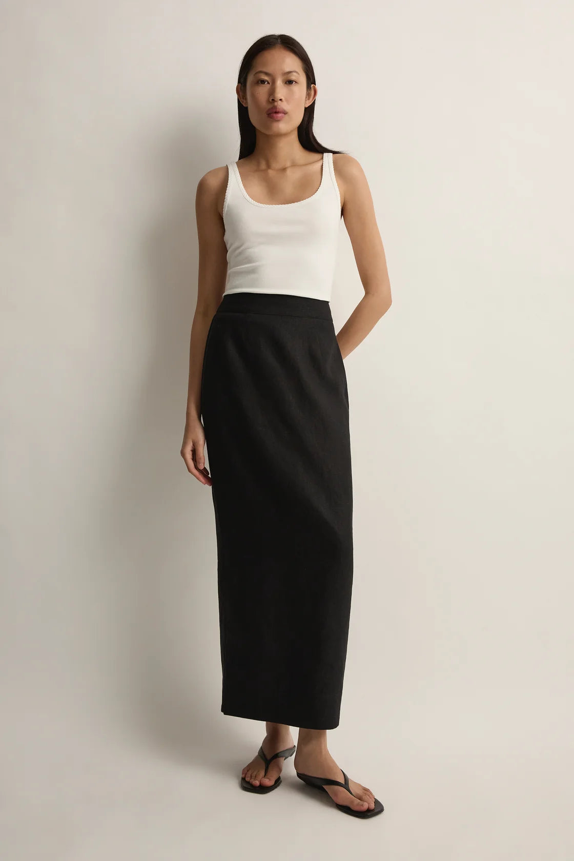 Emma Pencil Skirt in Black
