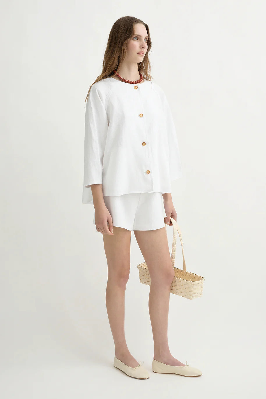 Olivia Blouse in Ivory