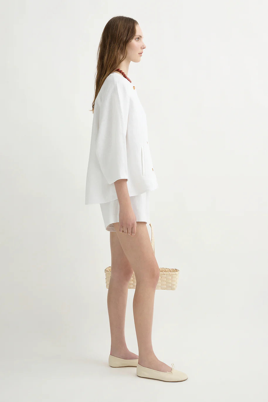Olivia Blouse in Ivory