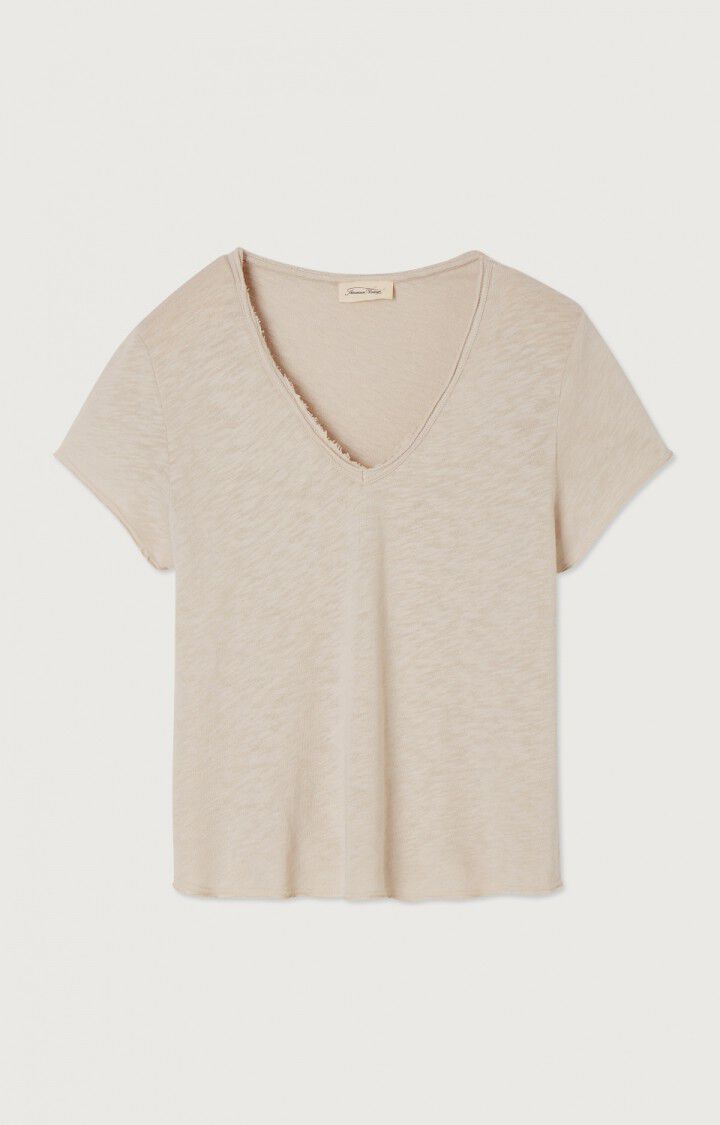 Sonoma V Neck T-Shirt in Vintage Mastic