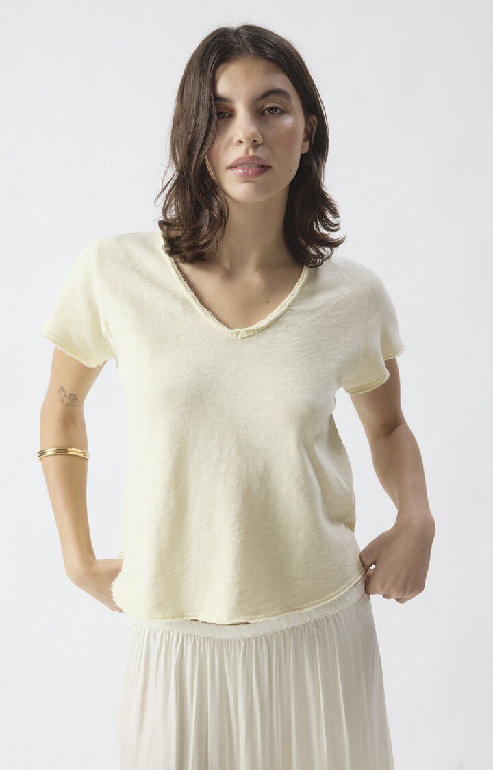 Sonoma V Neck T-Shirt in Vintage Vanilla