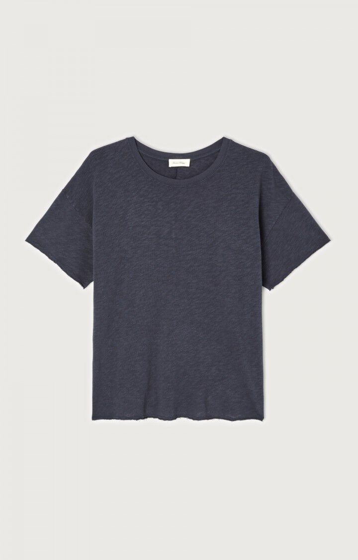 Sonoma Round neck Raw Edge T-Shirt in Vintage Navy