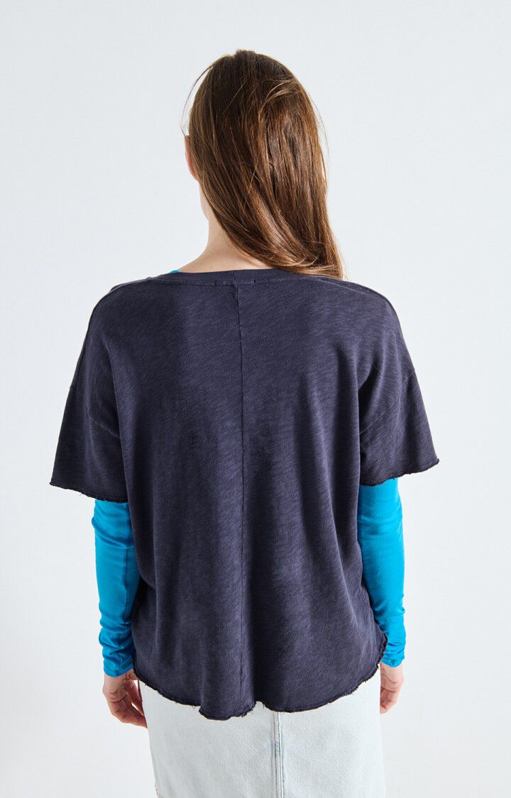 Sonoma Round neck Raw Edge T-Shirt in Vintage Navy